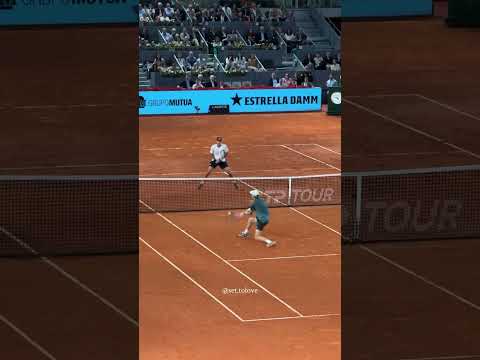 Jannik Sinner great point vs Rafa Jodar in Madrid Master 1000 🦊x🇪🇸