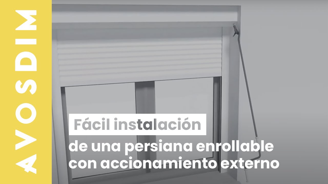 Instalación de una Persiana de Exterior Renovación con maniobra de emergencia al exterior