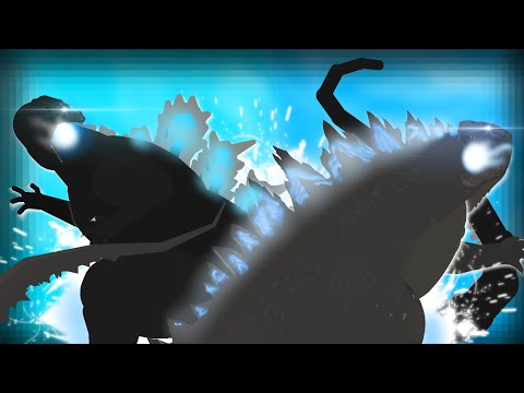 Heisei Godzilla VS Godzilla (2014) | Kaiju Battle | Animated (Stick Nodes) 