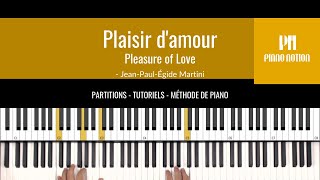 Pleasure of Love - Plaisir d&#39;amour (Sheet Music - Piano Solo Tutorial - Piano Notion Method Book 3)