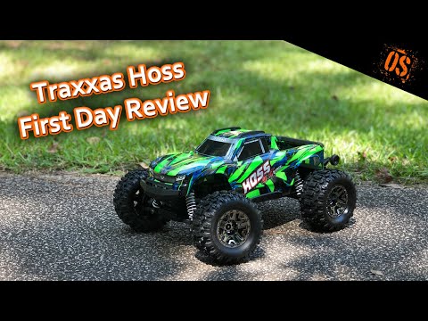 Traxxas Hoss First Run, Review, and... Skateboard Tricks? WHAT???