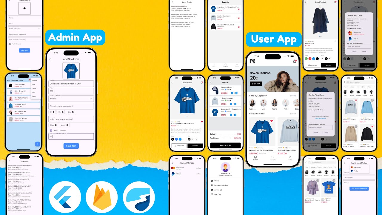 Flutter Ecommerce App With Admin Panel | Ecommerce App Flutter With Firebase and Riverpod