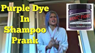 Purple Dye in Girlfriend's Shampoo Prank