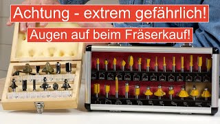 Achtung - extrem gefährlich - also Augen auf beim Fräserkauf!