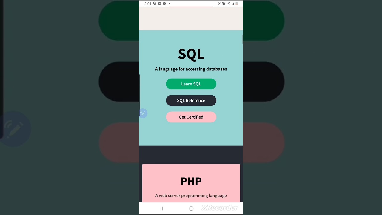 Learn SQL from W3Schools #shorts
