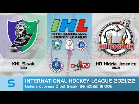 IHL 2021/22 Seniori - KHL Sisak vs HD Hidria Jesenice