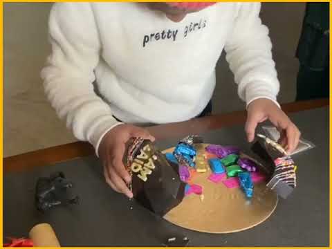 Chocolate Pinata with Hidden Cash, Gifts and Chocolates