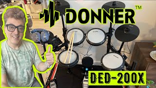 Video thumbnail for Donner DED-200X Electronic Drum Kit In Depth Review and Demo by Demonic Sweaters