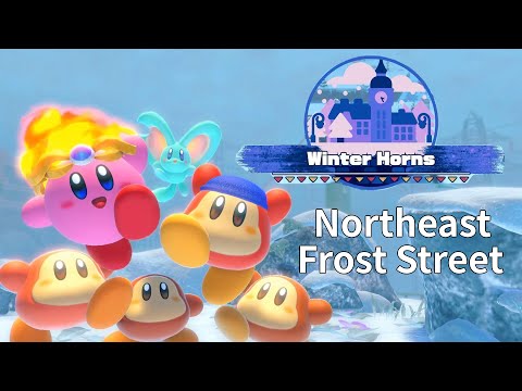 Kirby and the Forgotten Land | Winter Horns - Northeast Frost Street | 100% Walkthrough
