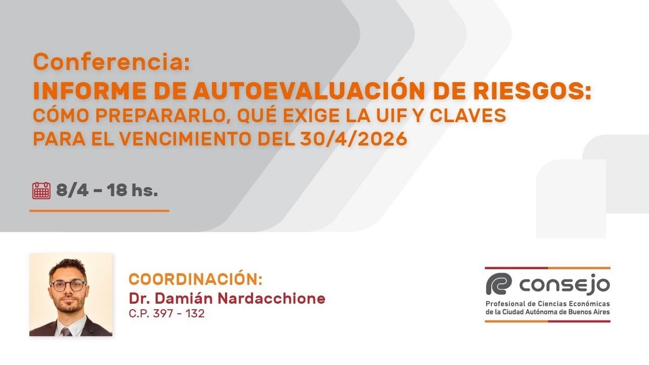 Informe de autoevaluación de riesgos.
