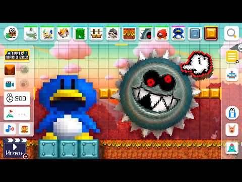 Super Mario Maker World Engine - All Power Ups | Course Maker Experiment!