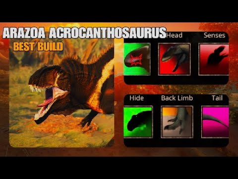 Arazoa Acrocanthosaurus Best Build | Path of Titans