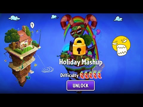 Plants vs Zombies 2 HOLIDAY MASHUP WORLD 52 Level (PVZ 2 NEW WORLD)
