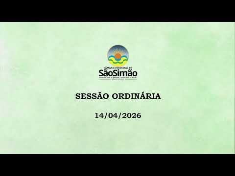 SESSÃO ORDINÁRIA - 14/04/2026