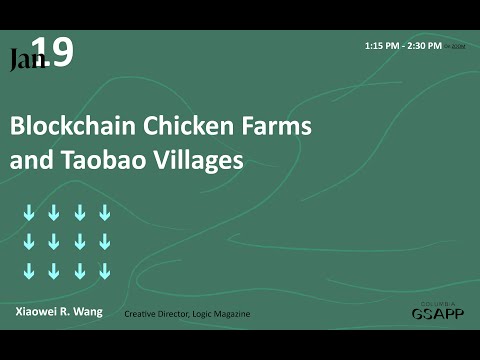 Xiaowei Wang | Columbia GSAPP