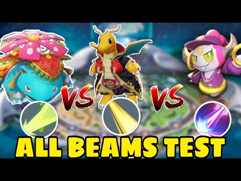 Venasaur Solar beam VS Dragonite Hyper beam VS Hoopa Psy beam 😊😊 ll Pokemon unite