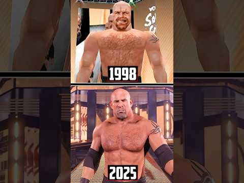 Goldberg Evolution in WCW / WWE Games! #wwe2k25 #goldberg #shorts