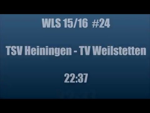 TSV Heiningen - TV Weilstetten  22:37  (02.04.16)