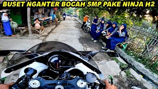 Download lagu NGANTER PONAKAN KE SEKOLAH PAKE MOGE NINJA H2🔥 mp3