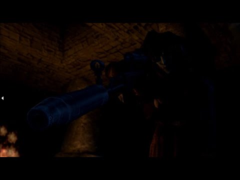 Assassinating Fargoth from the Seyda Neen lighthouse using a sniper rifle