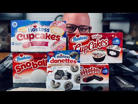 Hostess Holiday Treats Haul! (5 Types) - Food Review
