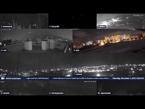 Live views from Ukraine 12/1/2022 A - Kramatorsk, Kharkiv, Kyiv, Zaporizhzhia and other cities