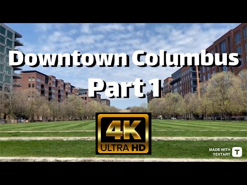 【4K】Downtown Columbus Ohio - North 4th & Arena District - Day Walk