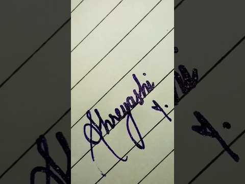 'SHREYASHI' NAME 💙 #subscribe #youtubeshorts #like #cursive