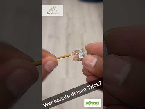 ⚡️ Wer kannte diesen Trick? 👀Wagoklemmen Elektroinstallation Elektriker Elektrotechnik Kabel Tipps
