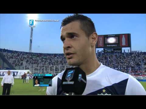 Caraglio: "Se jugó bien por momentos". Vélez 2 - Aldosivi 0. Fecha 1. Primera División. 2015. FPT