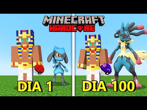 SOBREVIVI 100 DIAS no PIXELMON do Minecraft