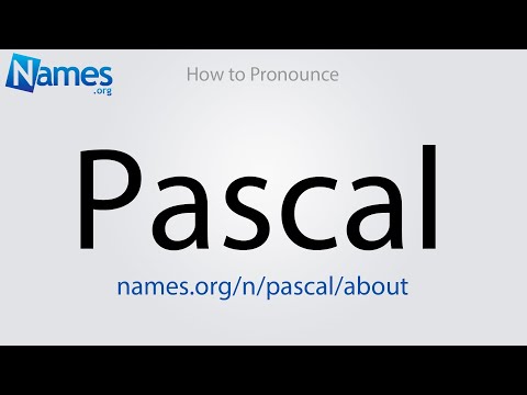 How to Pronounce Pascal
