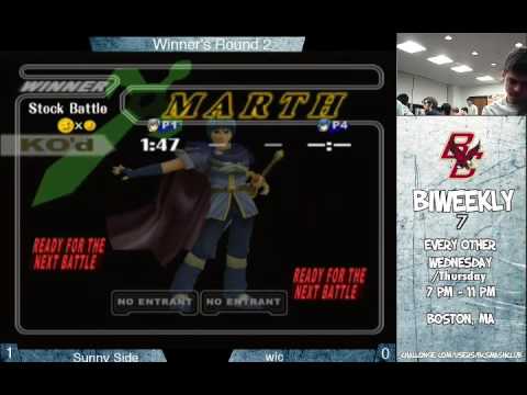 BC Biweekly 7: Winner's Round 2 - Sunny Side (White Marth) vs. wic (Blue Marth)