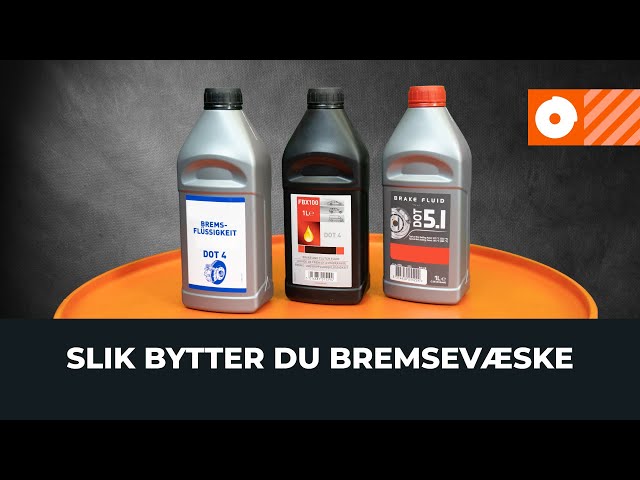 Se en videoguide om hvordan du skift OPEL MONZA Bremsevæske