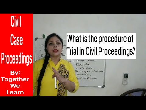 Civil Suit Proceedings || Procedure for Trial before Civil Court || Civil Procedure Code 1908 || Video