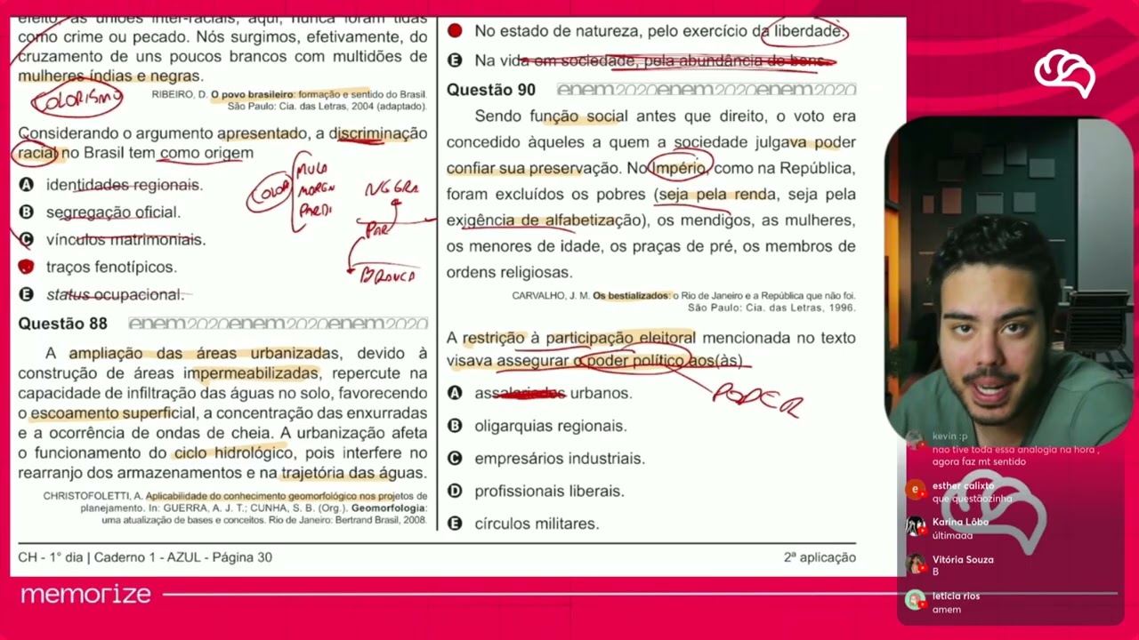 Resolução em Vídeo — Questão 90 ENEM 2020 PPL