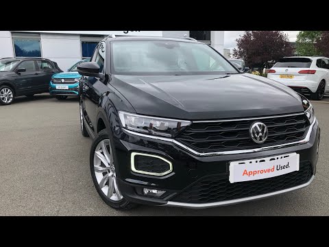 Approved Used Volkswagen T-Roc SEL 2.0TDI DSG in Deep Black - DA19CKE