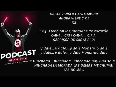 "Grito de guerra" Barra: Ultra Morada &bull; Club: Saprissa
