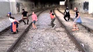 T-Squad Dancing to @Decadez Boom Boom Boom