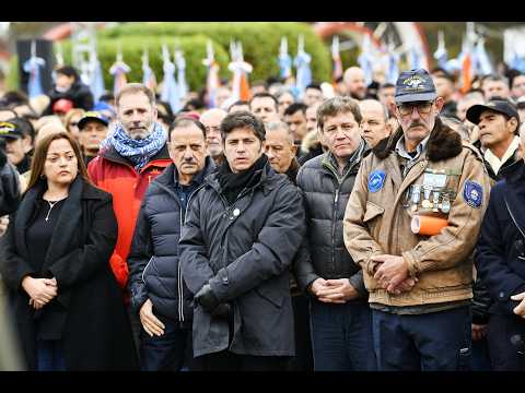 Desde Ushuaia: Kicillof participó del acto por el Día de los Veteranos y los Caídos en Malvinas