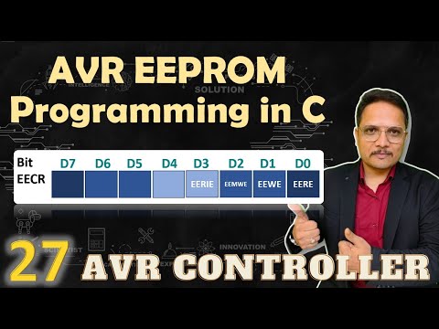 AVR EEPROM Programming in C ATmega32 AVR Microcontroller Engineering Funda