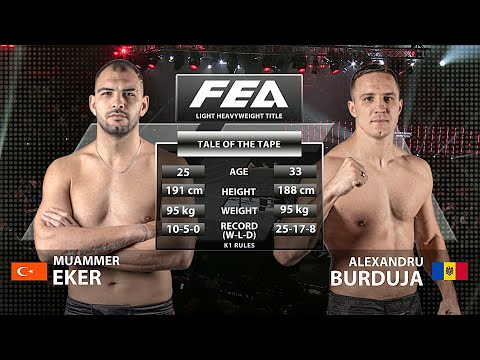 FREE FULL FIGHT | LIGHT HEAVYWEIGHT TITLE BELT, K-1 Rules. Muammer Can Eker vs Alexandru Burduja.