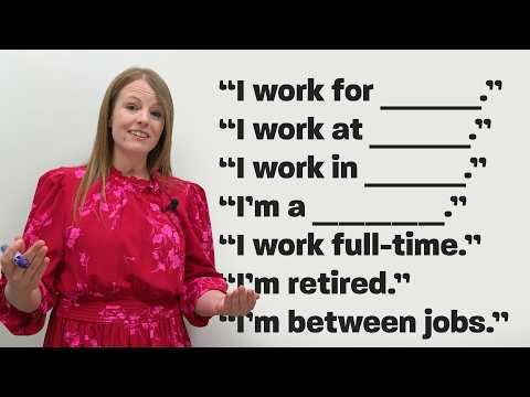 Easy English Conversation: “What do you do?”