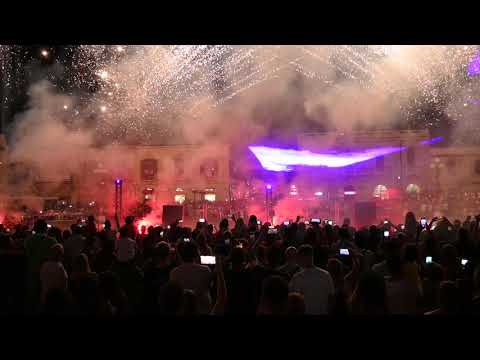 Palmi MADONNA DEL SOCCORSO festa 2022.  Spettacolo piromusicale in piazza I Maggio.