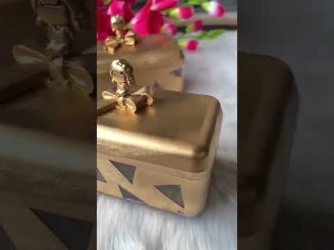 DIY Gold Box out of Ferrero Rocher chocolate container #shorts