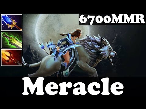 Dota 2 - Patch 6.87 Meracle 6700 MMR Plays Mirana vol 3 - Ranked Match Gameplay