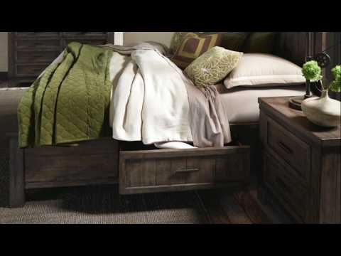 Thornwood Hills Rock Beaten Gray Panel Bedroom Set from Liberty