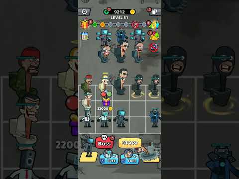 merge war skibydy vs kamera gameplay - YouTube