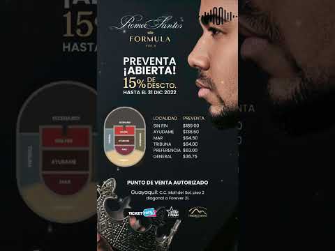 Romeo Santos en Concierto en Vivo #Quito y #Guayaquil Ecuador Conciertos Shows ESPECTACULOS ECUADOR