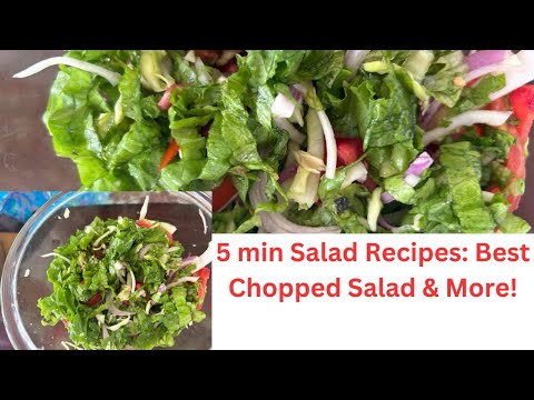 salad recipe||5 min Salad Recipes: Best Chopped Salad & More!||